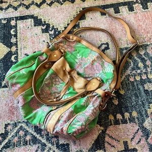 Anthropologie Lucky Penny Floral Bag